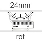Uhrenarmband 24mm rot