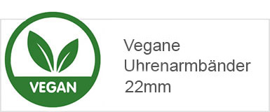 Veganes Uhrenarmband 22mm