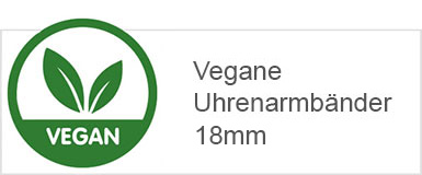 Veganes Uhrenarmband 18mm