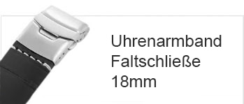 Uhrenarmband in 18mm mit Faltschließe