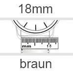 Uhrenarmband 18mm braun