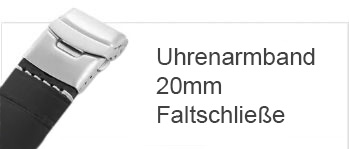 Uhrenarmband in 20mm mit Faltschließe