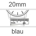 Uhrenarmband 20mm blau