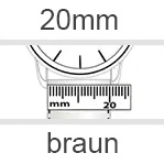 Uhrenarmband 20mm braun