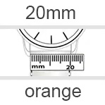 Uhrenarmband 20mm orange