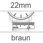 Uhrenarmband 22mm braun