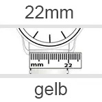 Uhrenarmband 22mm gelb