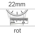 Uhrenarmband 22mm rot