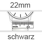 Uhrenarmband 22mm schwarz