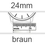 Uhrenarmband 24mm braun