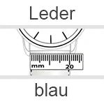 Uhrenarmbänder aus Leder in blau