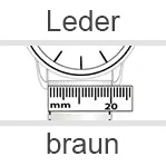 Uhrenarmbänder aus Leder in braun