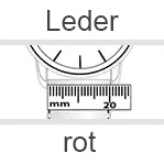 Uhrenarmbänder aus Leder in rot