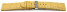 Uhrenarmband Kippfaltschließe Leder Kroko gelb 18mm 20mm 22mm 24mm