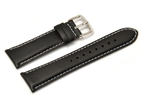 Original Uhrenarmband Casio für AMW-105L, Leder, schwarz