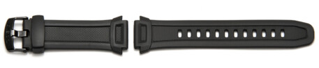 Casio-Uhrenarmband für W-756, W-756-1AVES, Kunststoff, schwarz