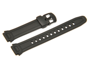 Casio-Uhrenarmband für W-756, W-756-1AVES, Kunststoff, schwarz