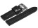 Uhrenarmband - Leder - Doppelnaht - schwarz - 20mm