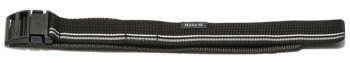 Klett-Uhrenarmband Casio f. Baby-G BG-3003V, Textil, schwarz