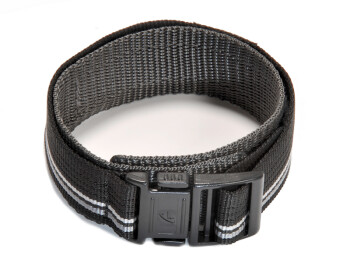 Klett-Uhrenarmband Casio f. Baby-G BG-3003V, Textil, schwarz