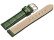Uhrenarmband - echt Leder - Kroko Prägung - grün 14mm Stahl