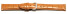 Uhrenarmband - echt Leder - Kroko Prägung - orange 14mm Stahl