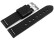 Uhrenarmband - Ranger - massives Leder - schwarz XL 20mm