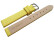 Uhrenarmband Leder Business gelb 16mm Stahl