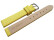 Uhrenarmband Leder Business gelb 18mm Stahl
