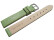 Uhrenarmband Leder Business grün 12mm Stahl