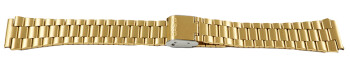 Uhrenarmband Casio A168WG-9 A168WG A168WG-9B Edelstahl goldfarben