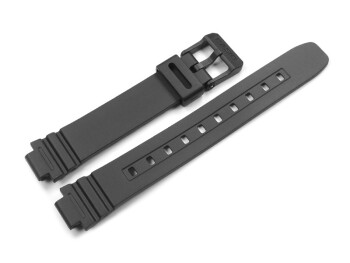 Uhrenarmband Casio für LA-20WH, LA-20WH-1, LA-20WH-4, LA-20WH-9, Kunststoff, schwarz