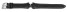 Lotus Uhrenarmband f.15380, Ersatzband Leder, schwarz, weiße Naht