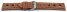 Uhrenarmband - echt Leder - Race - hellbraun 18mm Stahl