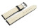 Uhrenarmband - Leder - stark gepolstert - glatt schwarz - TiT 18mm Gold