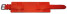 Uhrenarmband - Leder - Business - mit Unterlage - rot 8mm Gold