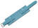 Uhrenarmband - Leder - Business - mit Unterlage - hellblau 22mm Stahl