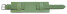 Uhrenarmband - Leder - Business - mit Unterlage - grün 16mm Stahl