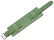 Uhrenarmband - Leder - Business - mit Unterlage - grün 18mm Stahl