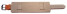 Uhrenarmband - Leder - Business - mit Unterlage - orange 10mm Gold