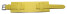 Uhrenarmband - Leder - Business - mit Unterlage - gelb 16mm Gold