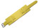 Uhrenarmband - Leder - Business - mit Unterlage - gelb 18mm Gold