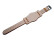 Uhrenband Leder mit Unterlage Bundeswehr (Bund) braun 24mm Stahl