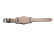 Uhrenband Leder mit Unterlage Bundeswehr (Bund) schwarz 22mm Stahl
