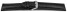 Uhrenarmband - Leder - Carbon Prägung - schwarz TiT 18mm Stahl