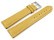 Uhrenband - echtes Leder - gepolstert - genarbt - gelb 20mm Gold