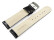 Uhrenband - Leder - gepolstert - Bark - schwarz TiT 22mm Stahl
