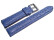Uhrenarmband - gepolstert  - echt Hai - hellblau 22mm Gold