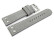 Uhrenarmband - Wasserbüffel Leder - grau - 22mm Stahl