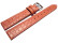 Uhrenarmband Leder altrosa 14mm Stahl Safari